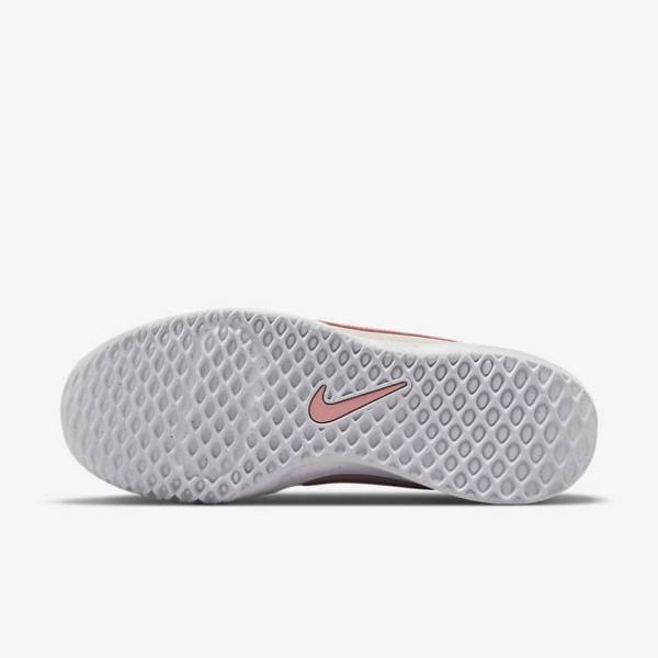 Nike NikeCourt Zoom Lite 3 Ženske Tenisice Za Tenis Bijele Crvene Koraljne | NK482YBG