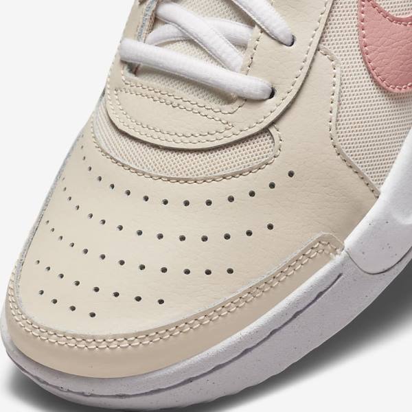 Nike NikeCourt Zoom Lite 3 Ženske Tenisice Za Tenis Bijele Crvene Koraljne | NK482YBG