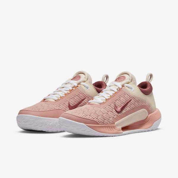 Nike NikeCourt Zoom NXT Hard Court Ženske Tenisice Za Tenis Bijele Crvene | NK763EZP