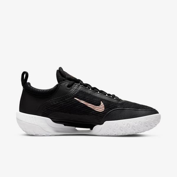 Nike NikeCourt Zoom NXT Hard Court Ženske Tenisice Za Tenis Crne Bijele Metalne Crvene Smeđe | NK815QWU