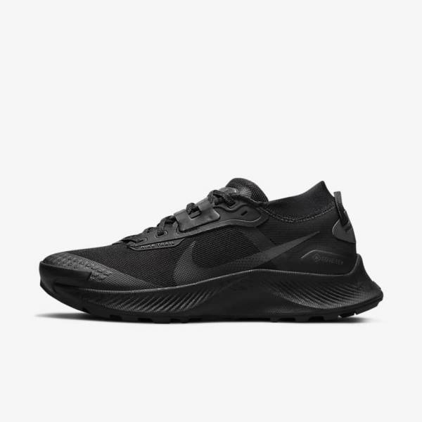 Nike Pegasus Trail 3 GORE-TEX Waterproof Trail Ženske Tenisice Za Trčanje Crne Tamno Sive Crne | NK502WZU