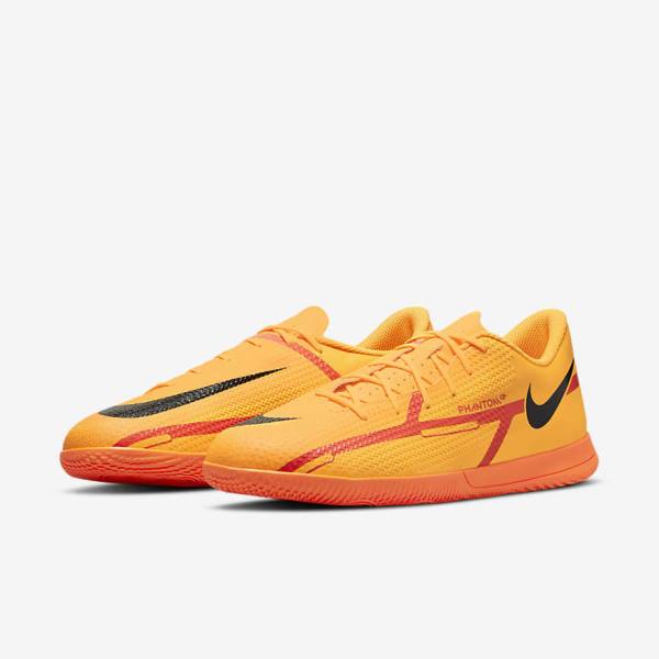 Nike Phantom GT2 Club IC Indoor Court Ženske Tenisice Za Nogomet Narančaste Svijetlo Crvene Crne | NK690FXY