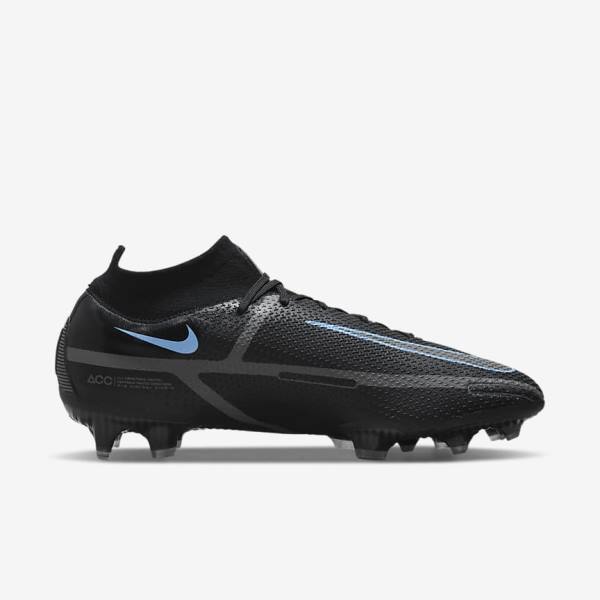 Nike Phantom GT2 Dynamic Fit Elite FG Firm-Ground Muške Tenisice Za Nogomet Crne Sive | NK056ZNU