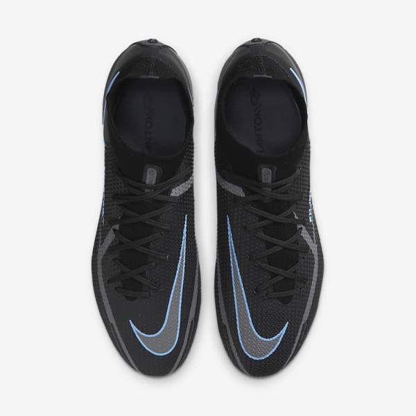 Nike Phantom GT2 Dynamic Fit Elite FG Firm-Ground Muške Tenisice Za Nogomet Crne Sive | NK056ZNU