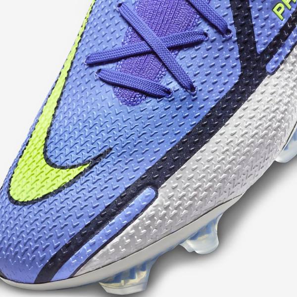 Nike Phantom GT2 Dynamic Fit Elite FG Firm-Ground Ženske Tenisice Za Nogomet Plave Sive | NK124ESV