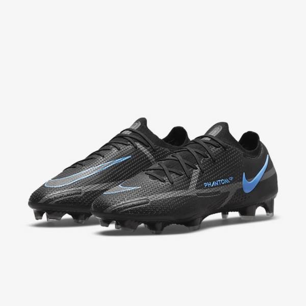 Nike Phantom GT2 Elite FG Firm-Ground Muške Tenisice Za Nogomet Crne Sive | NK390XJF