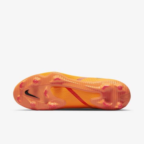 Nike Phantom GT2 Pro Dynamic Fit FG Firm-Ground Ženske Tenisice Za Nogomet Narančaste Svijetlo Crvene Crne | NK467MOL