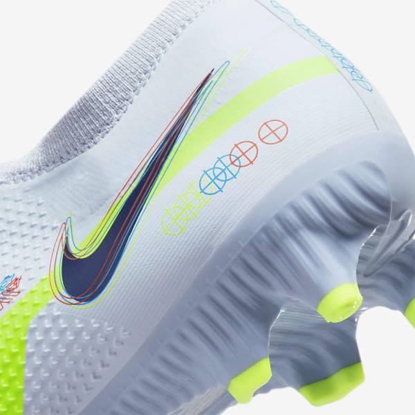 Nike Phantom GT2 Pro FG Firm-Ground Muške Tenisice Za Nogomet Sive Svijetlo Plave | NK451RBL