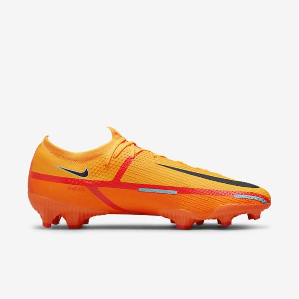 Nike Phantom GT2 Pro FG Firm-Ground Muške Tenisice Za Nogomet Narančaste Svijetlo Crvene Crne | NK985LDB