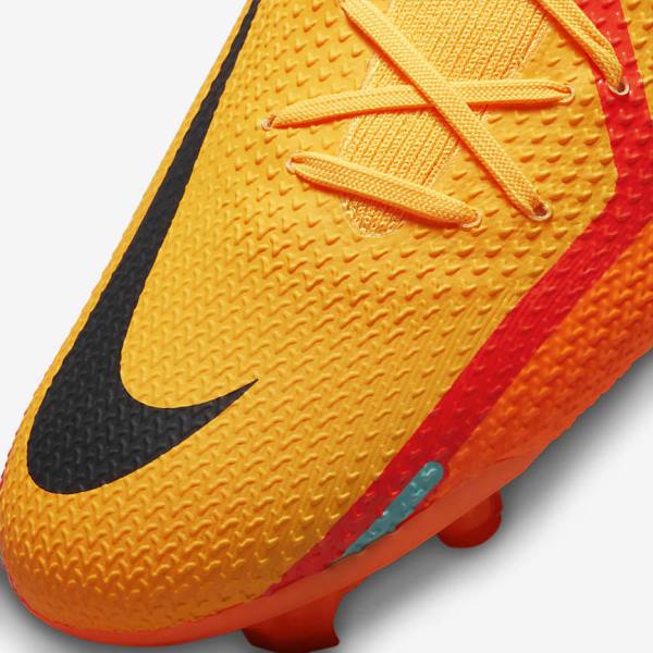 Nike Phantom GT2 Pro FG Firm-Ground Muške Tenisice Za Nogomet Narančaste Svijetlo Crvene Crne | NK985LDB