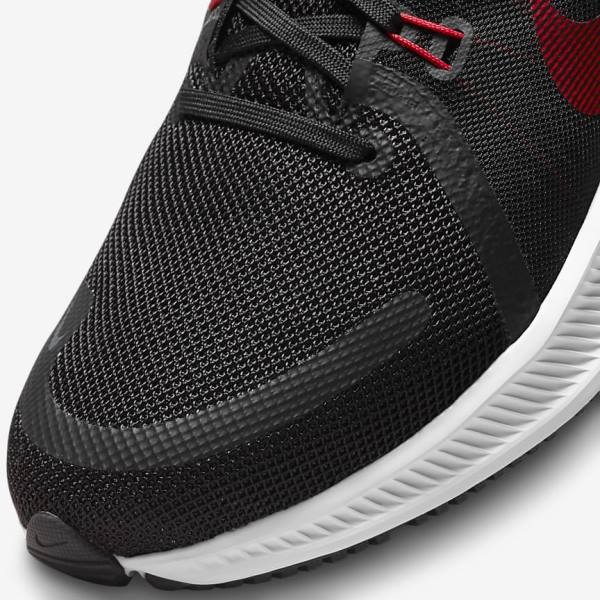 Nike Quest 4 Road Muške Tenisice Za Trčanje Crne Bijele Tamno Sive Crvene | NK751SER