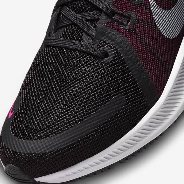 Nike Quest 4 Road Ženske Tenisice Za Trčanje Crne Tamno Sive Bijele | NK823BEP