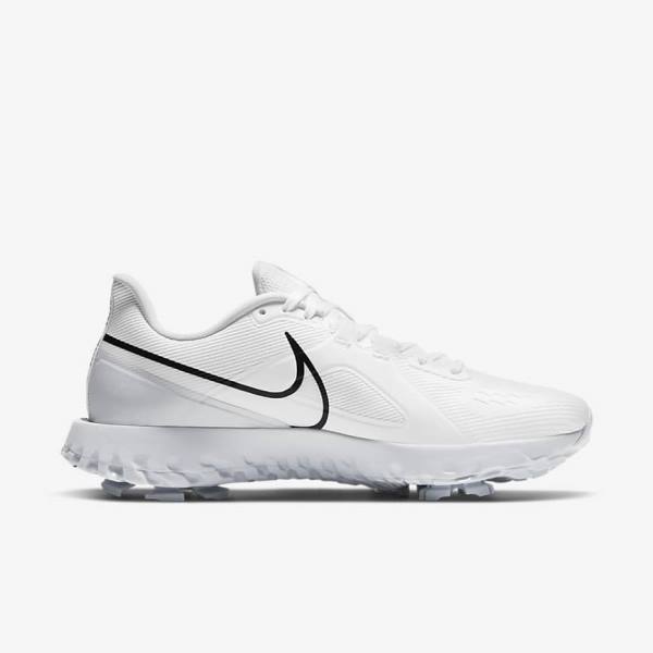 Nike React Infinity Pro Muške Cipele za golf Bijele Metalne Platine Crne | NK018OPT