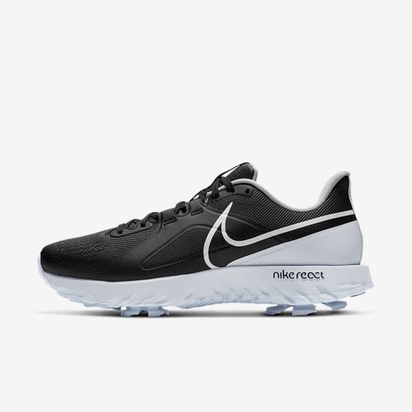 Nike React Infinity Pro Muške Cipele za golf Crne Metalne Platine Bijele | NK046WLV