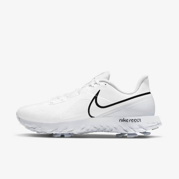 Nike React Infinity Pro Ženske Cipele za golf Bijele Metalne Platine Crne | NK471ANV