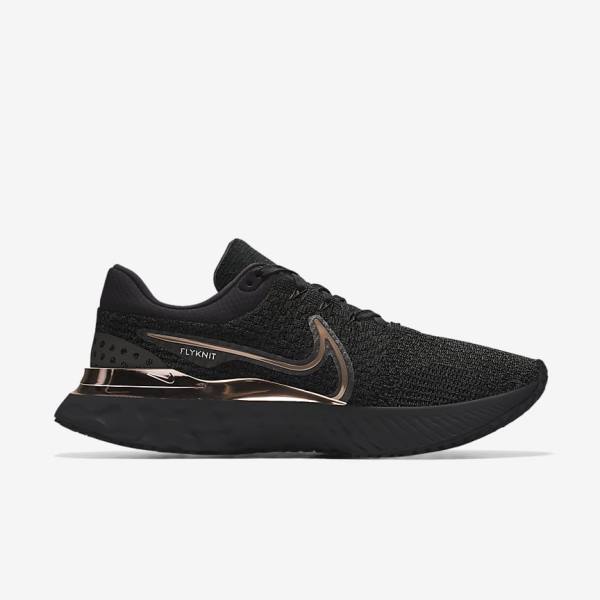 Nike React Infinity Run 3 By You Custom Road Muške Tenisice Za Trčanje Crne | NK190DER