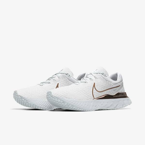 Nike React Infinity Run 3 By You Custom Road Ženske Tenisice Za Trčanje Bijele | NK539QZD