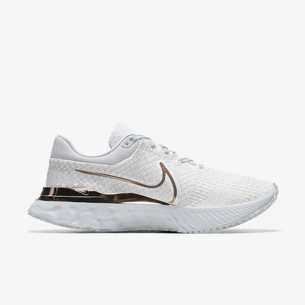 Nike React Infinity Run 3 By You Custom Road Ženske Tenisice Za Trčanje Bijele | NK539QZD