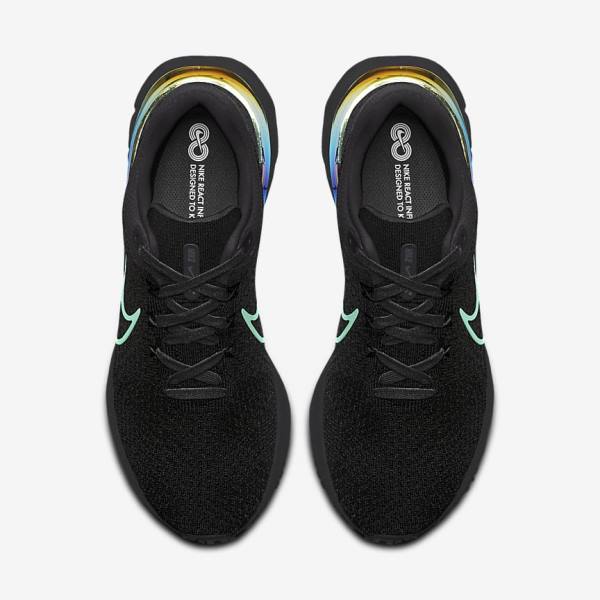 Nike React Infinity Run 3 By You Custom Road Ženske Tenisice Za Trčanje Crne | NK682JAU