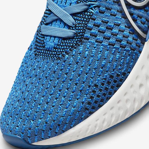 Nike React Infinity Run Flyknit 3 Road Muške Tenisice Za Trčanje Plave Crne | NK547BOA