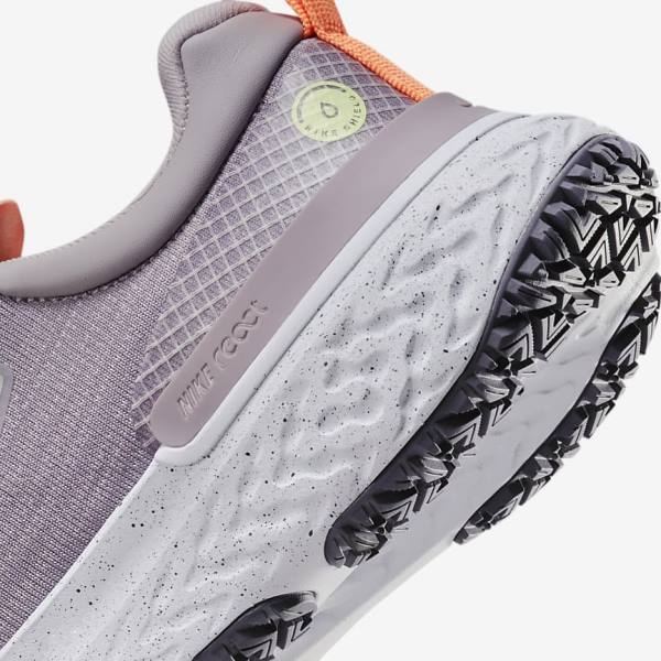 Nike React Miler 2 Shield Weatherised Road Ženske Tenisice Za Trčanje Sive Narančaste Ljubičaste | NK925HMZ