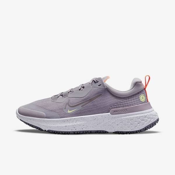 Nike React Miler 2 Shield Weatherised Road Ženske Tenisice Za Trčanje Sive Narančaste Ljubičaste | NK925HMZ