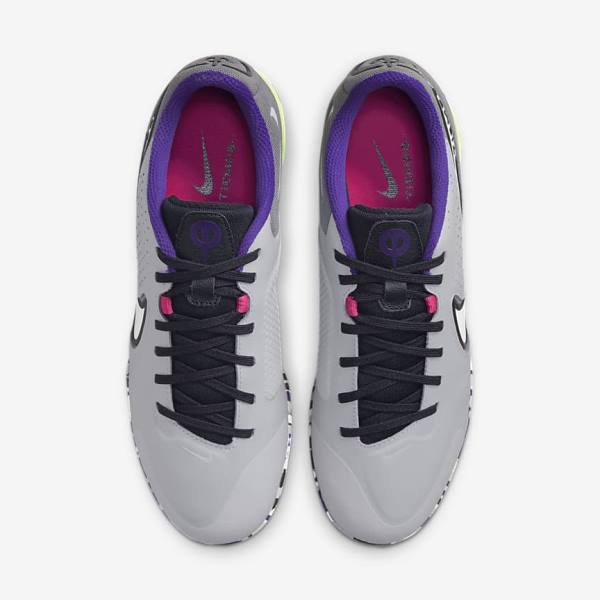 Nike React Tiempo Legend 9 Pro IC Indoor-Court Muške Tenisice Za Nogomet Svijetlo Sive Bijele | NK385ZVO