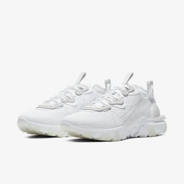 Nike React Vision Muške Tenisice Bijele Svijetlo Sive Svijetlo Sive | NK013EXL