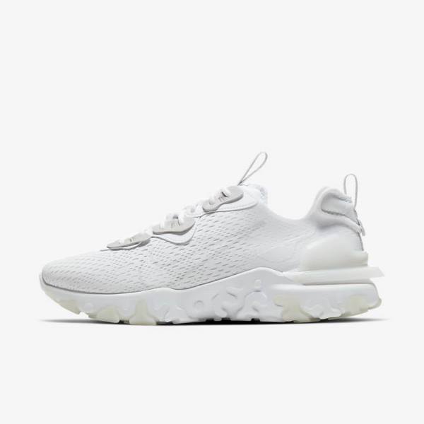 Nike React Vision Muške Tenisice Bijele Svijetlo Sive Svijetlo Sive | NK013EXL