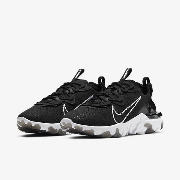 Nike React Vision Muške Tenisice Crne Bijele | NK690ECX