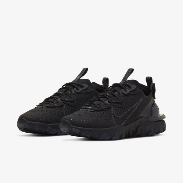 Nike React Vision Muške Tenisice Crne Tamno Sive | NK043OVU