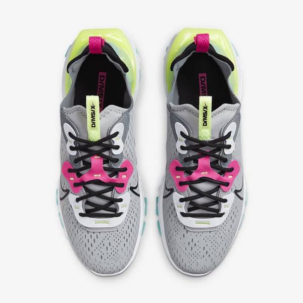 Nike React Vision Ženske Tenisice Sive Roze Crne | NK641PTN