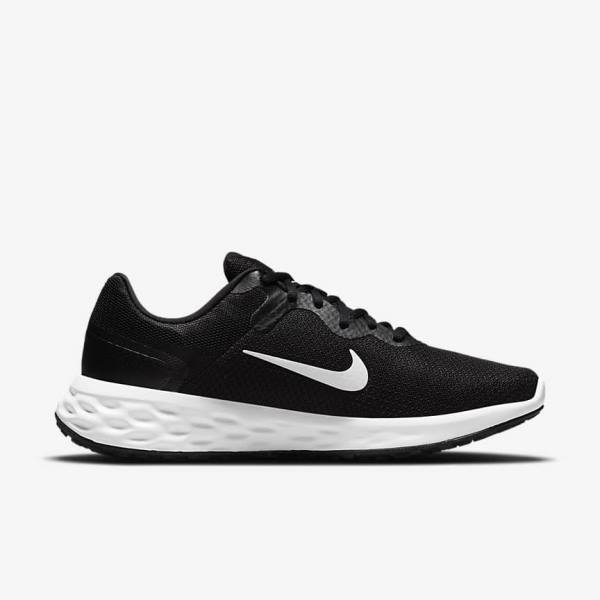 Nike Revolution 6 Next Nature Road Muške Tenisice Za Trčanje Crne Sive Bijele | NK290PBS