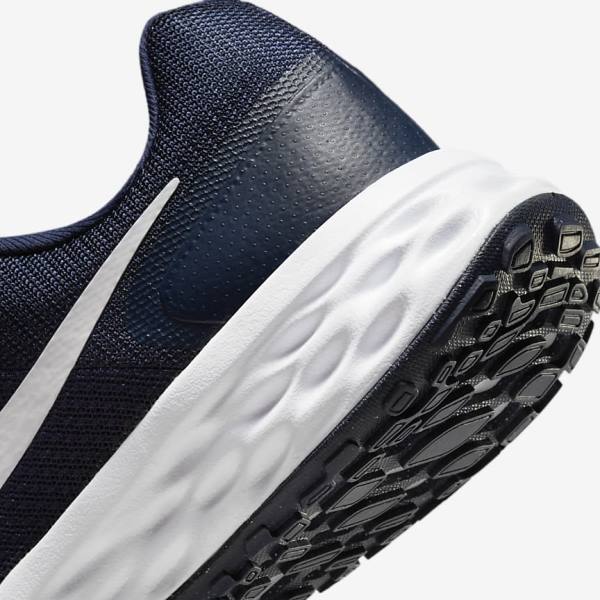 Nike Revolution 6 Next Nature Road Muške Tenisice Za Trčanje Tamnoplave Obsidijanske Bijele | NK904JHP