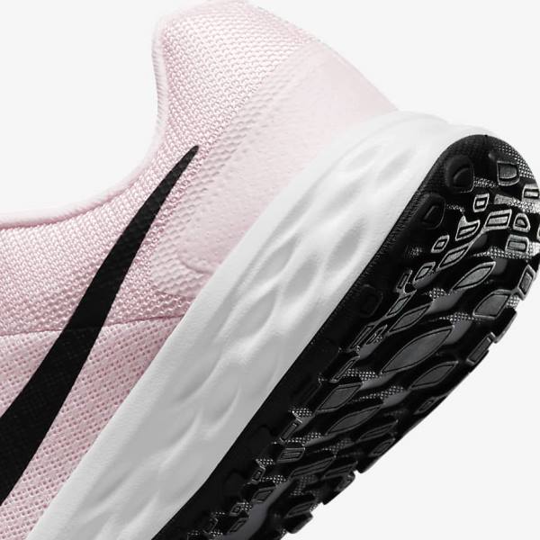 Nike Revolution 6 Older Road Dječje Tenisice Za Trčanje Roze Crne | NK310PMY