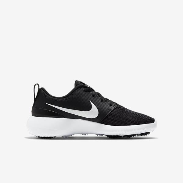 Nike Roshe G Jr. Dječje Cipele za golf Crne Bijele Metalne Bijele | NK631VKT