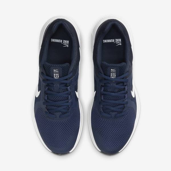 Nike Run Swift 2 Road Muške Tenisice Za Trčanje Tamnoplave Obsidijanske Bijele | NK860HAQ