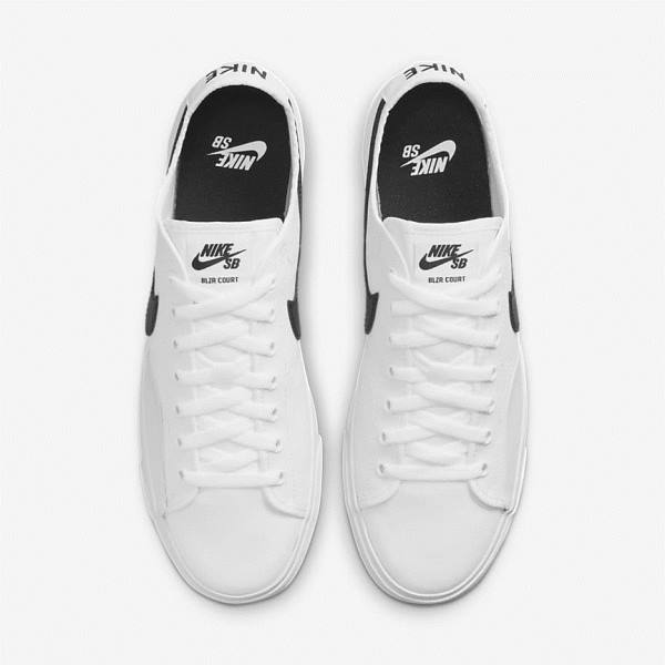 Nike SB BLZR Court Muške Skate Tenisice Bijele Crne Crne | NK974JDM