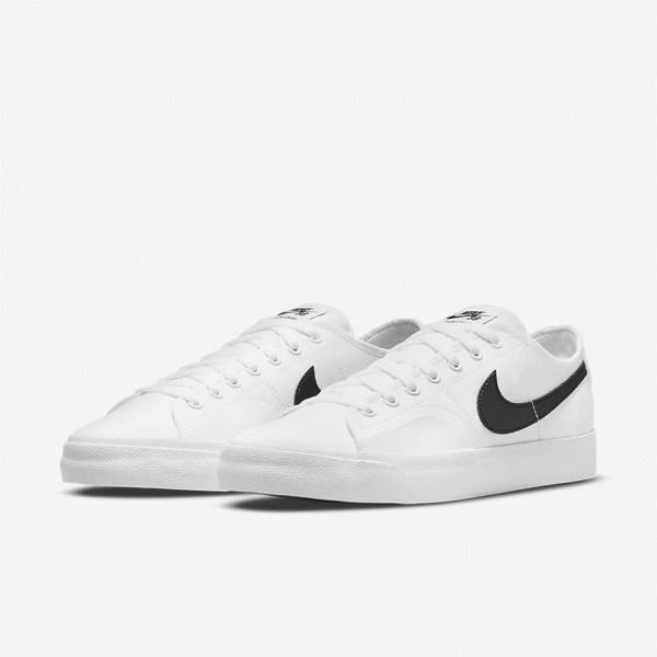 Nike SB BLZR Court Muške Skate Tenisice Bijele Crne Crne | NK974JDM