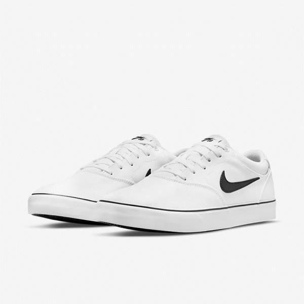 Nike SB Chron 2 Canvas Muške Skate Tenisice Bijele Crne | NK420LGU