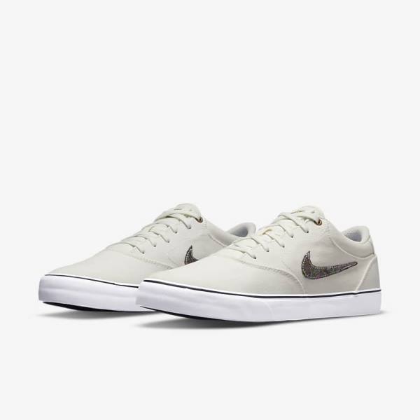 Nike SB Chron 2 Canvas Premium Muške Skate Tenisice Sive Zelene | NK354MQW