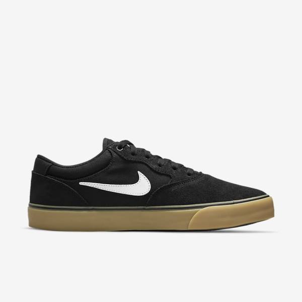 Nike SB Chron 2 Muške Skate Tenisice Crne Svijetlo Smeđe Bijele | NK468QMS