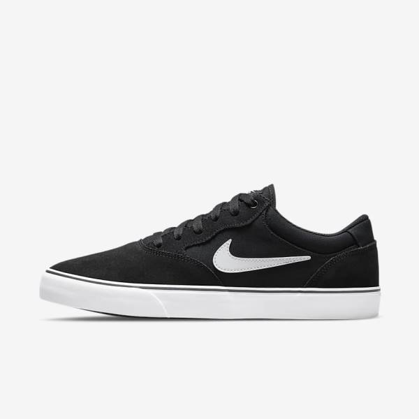 Nike SB Chron 2 Ženske Skate Tenisice Crne Bijele | NK031YHL