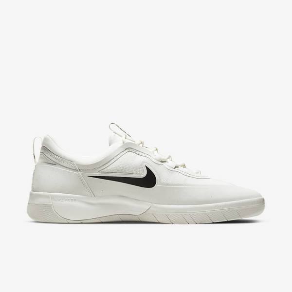 Nike SB Nyjah Free 2 Ženske Skate Tenisice Bijele Crne | NK719QAS