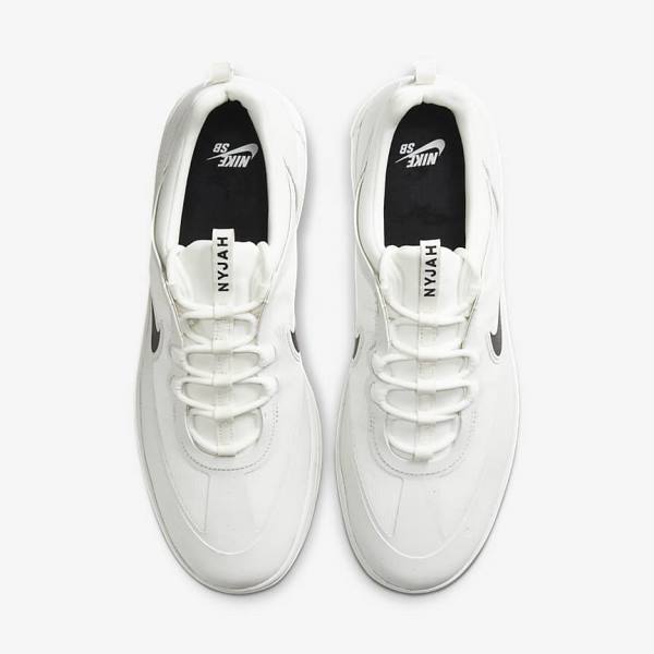 Nike SB Nyjah Free 2 Ženske Skate Tenisice Bijele Crne | NK719QAS