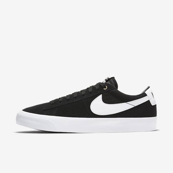 Nike SB Zoom Blazer Low Pro GT Muške Skate Tenisice Crne Svijetlo Smeđe Bijele | NK263FSA