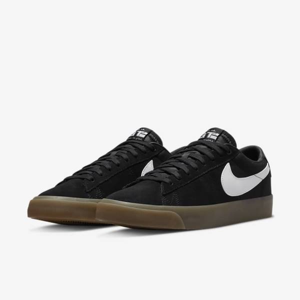 Nike SB Zoom Blazer Low Pro GT Muške Skate Tenisice Crne Bijele | NK274YUK