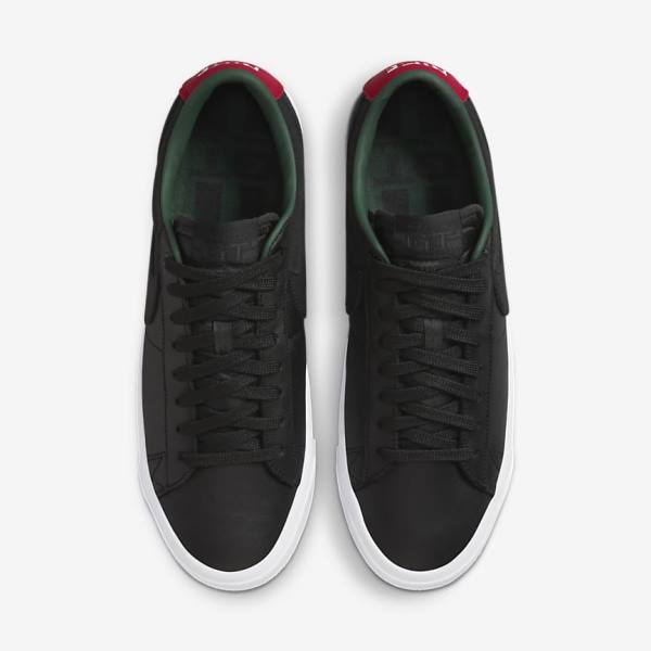 Nike SB Zoom Blazer Low Pro GT Premium Muške Skate Tenisice Crne Crvene Crne | NK413SQV