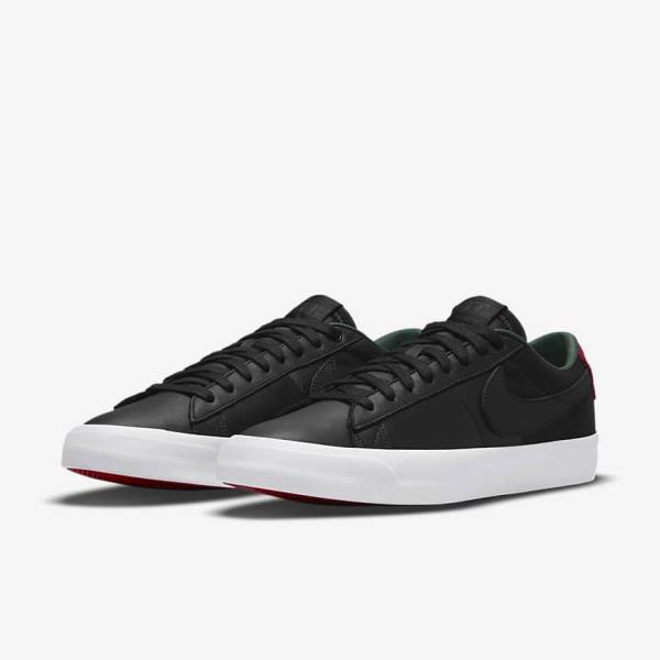 Nike SB Zoom Blazer Low Pro GT Premium Muške Skate Tenisice Crne Crvene Crne | NK413SQV