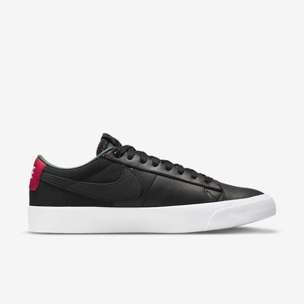 Nike SB Zoom Blazer Low Pro GT Premium Muške Tenisice Crne Crvene Crne | NK864RND